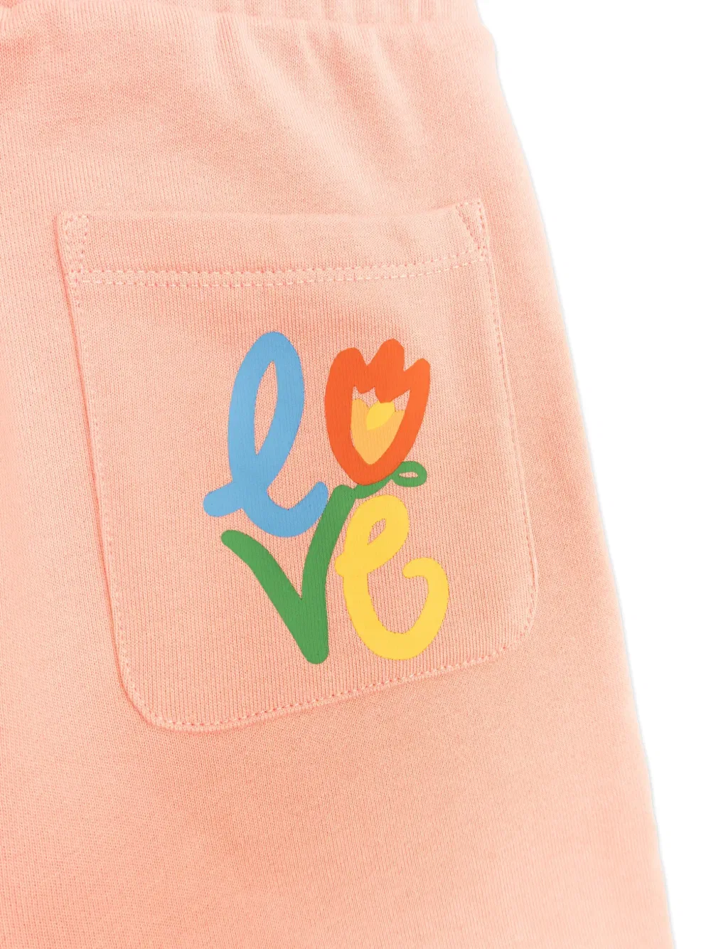Спортивные штаны с карманами Stella Mccartney Kids, розовый — фото 4