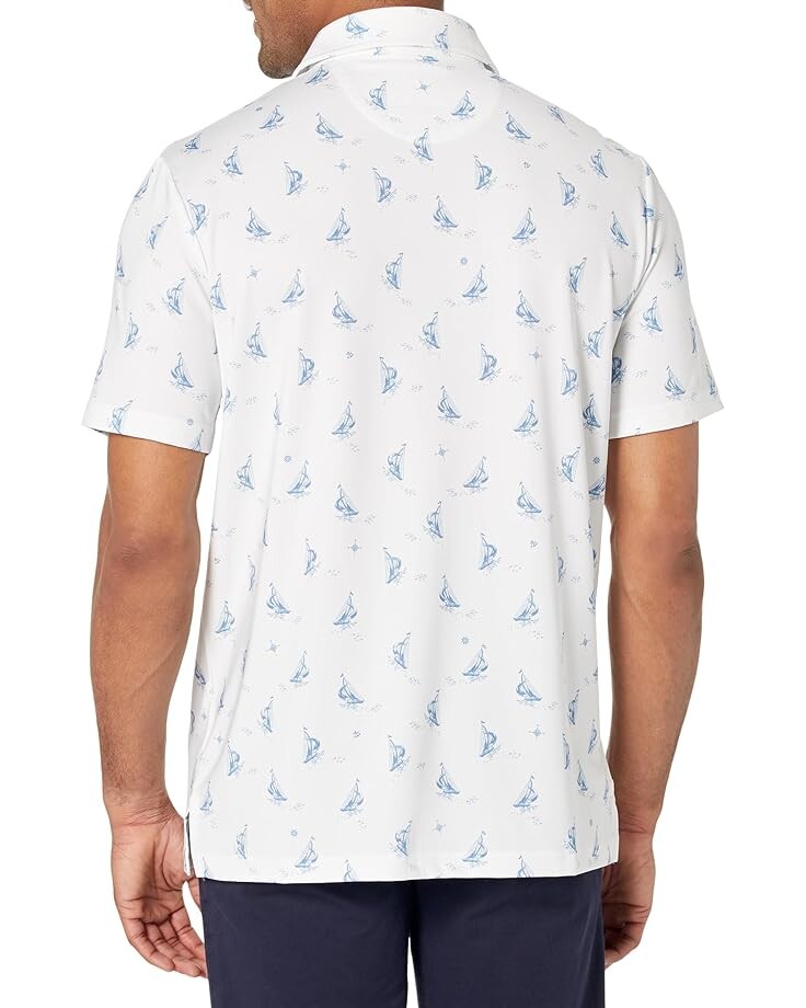 

Поло Polo Ralph Lauren Classic Fit Performance Polo Shirt, цвет Prepster Sailboats/Ceramic/White