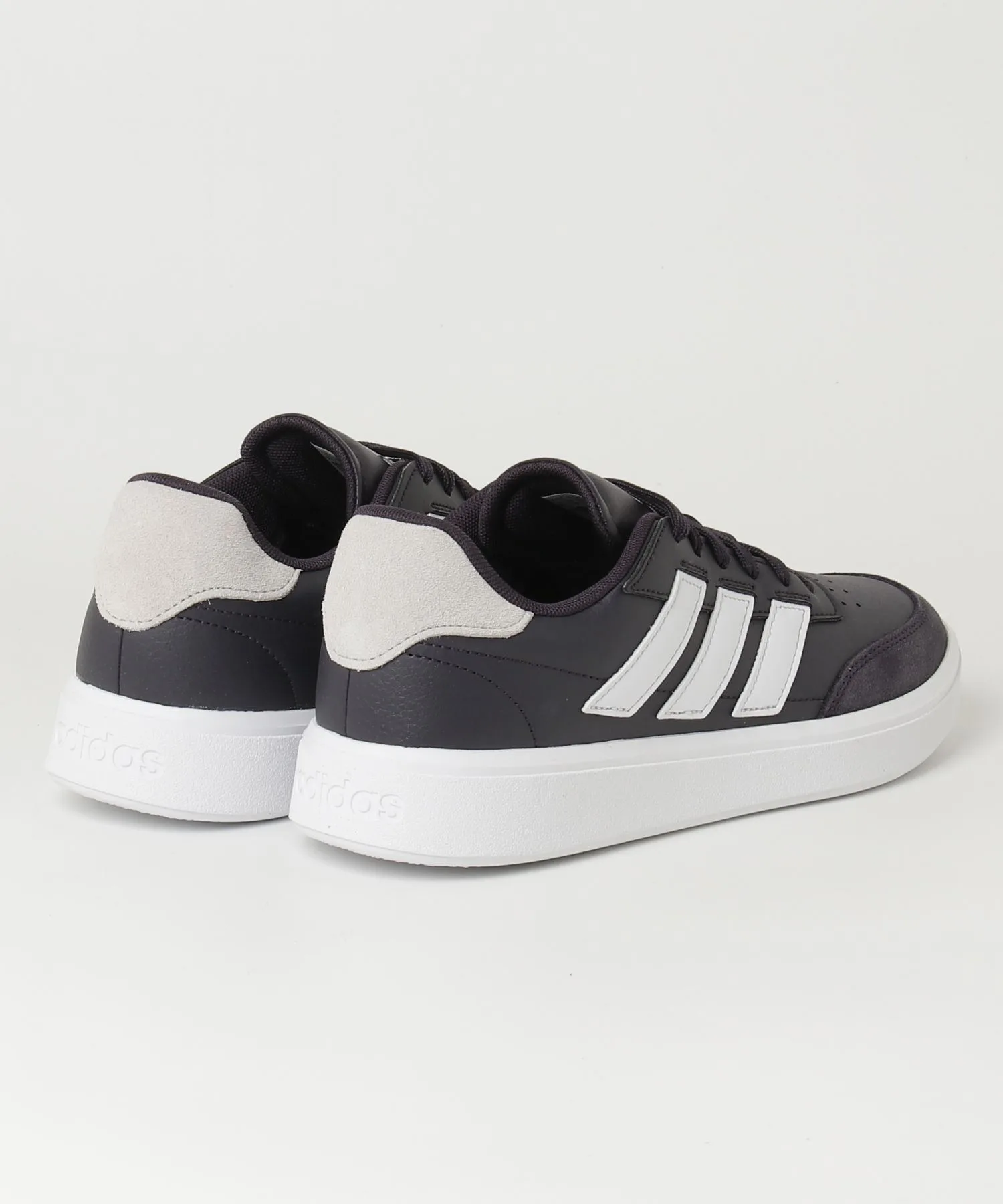 Мужские кроссовки из синтетической кожи adidas Court Block чёрные — фото 2