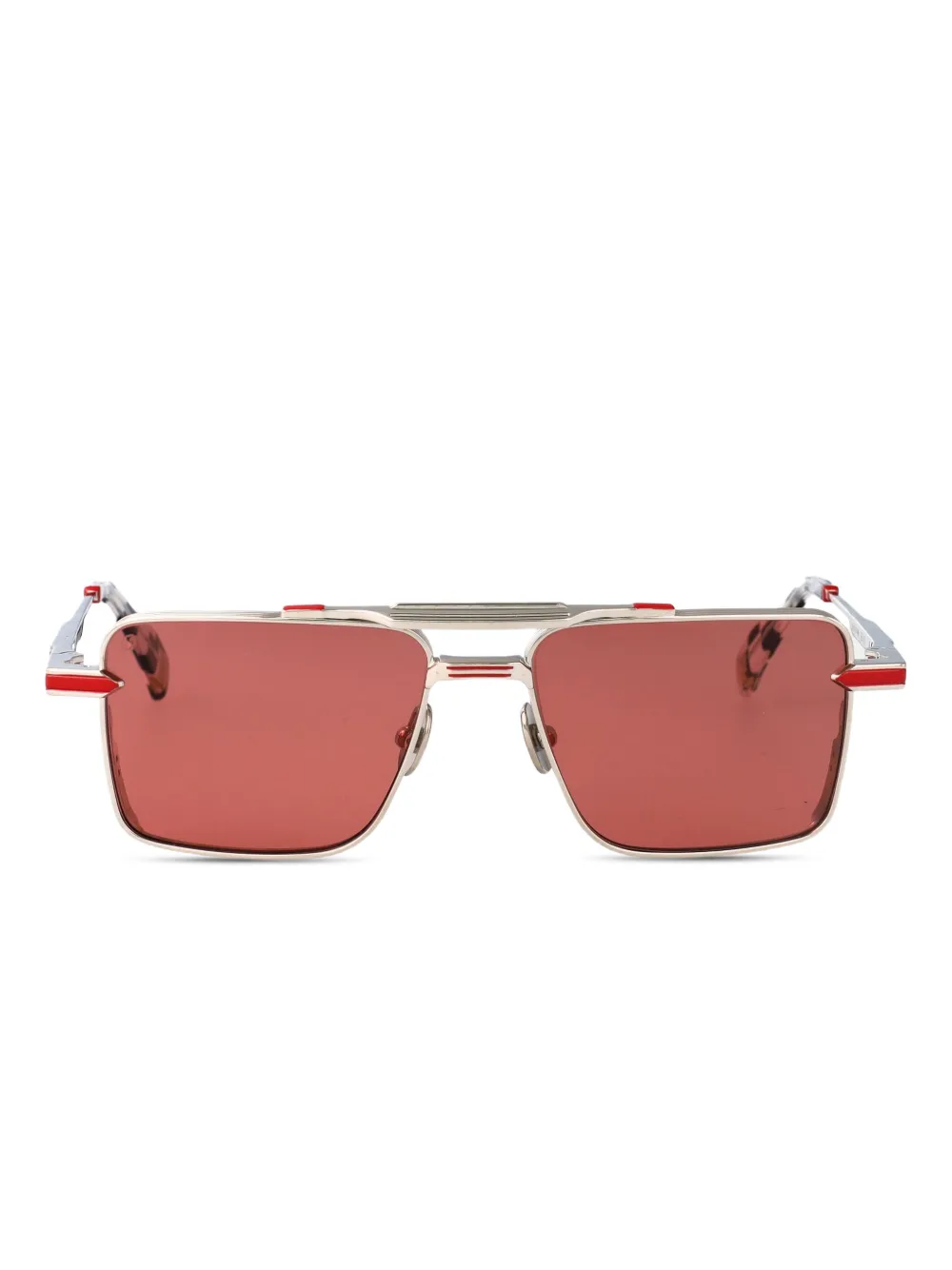

Солнцезащитные очки GTB в квадратной оправе T Henri Eyewear, серебяный