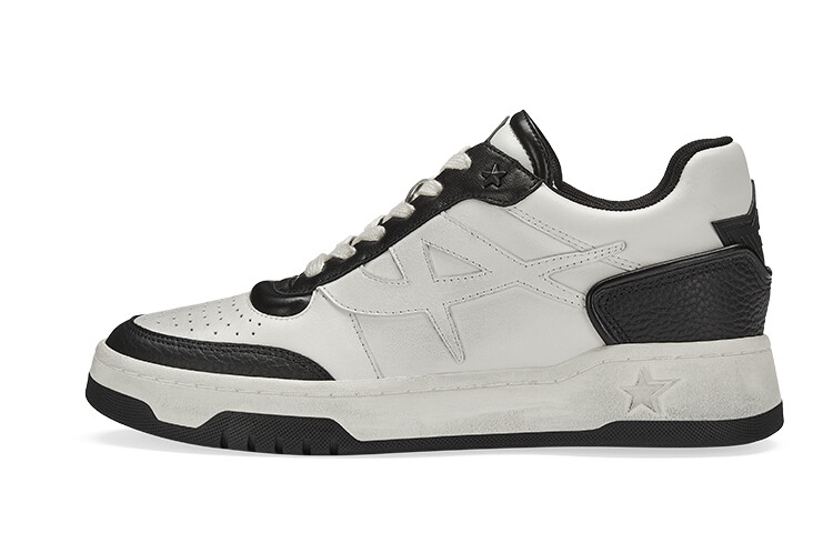 Кроссовки ASH Blake Lace-up Leather Sneakers, белый