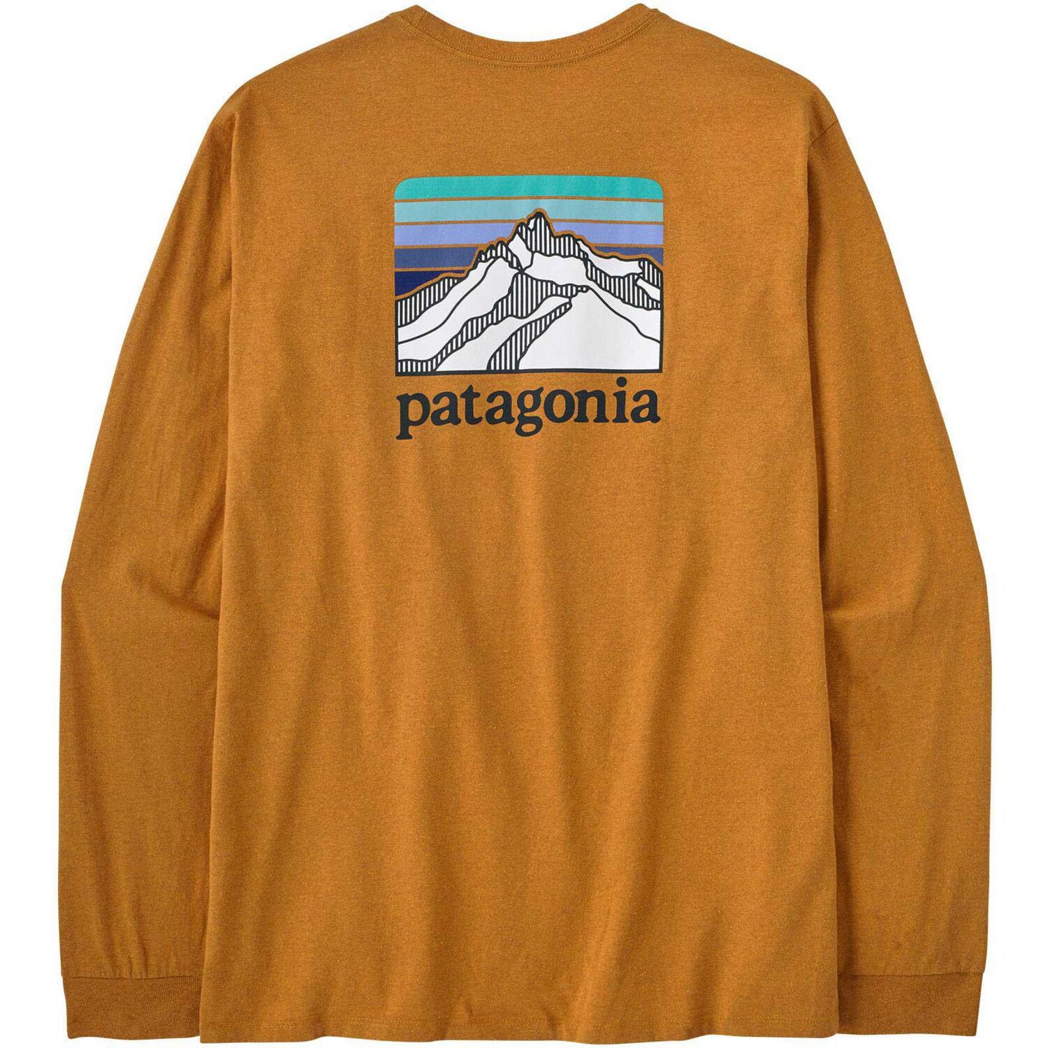 Мужская футболка с длинными рукавами Line Logo Ridge Responsibili-Tee Patagonia, Dried Mango — фото 3