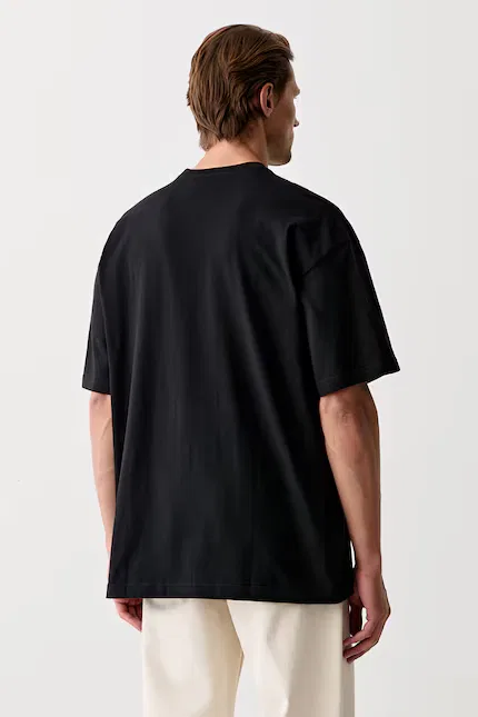 Футболка свободного кроя Trefoil Essentials Adidas Originals, черный — фото 3