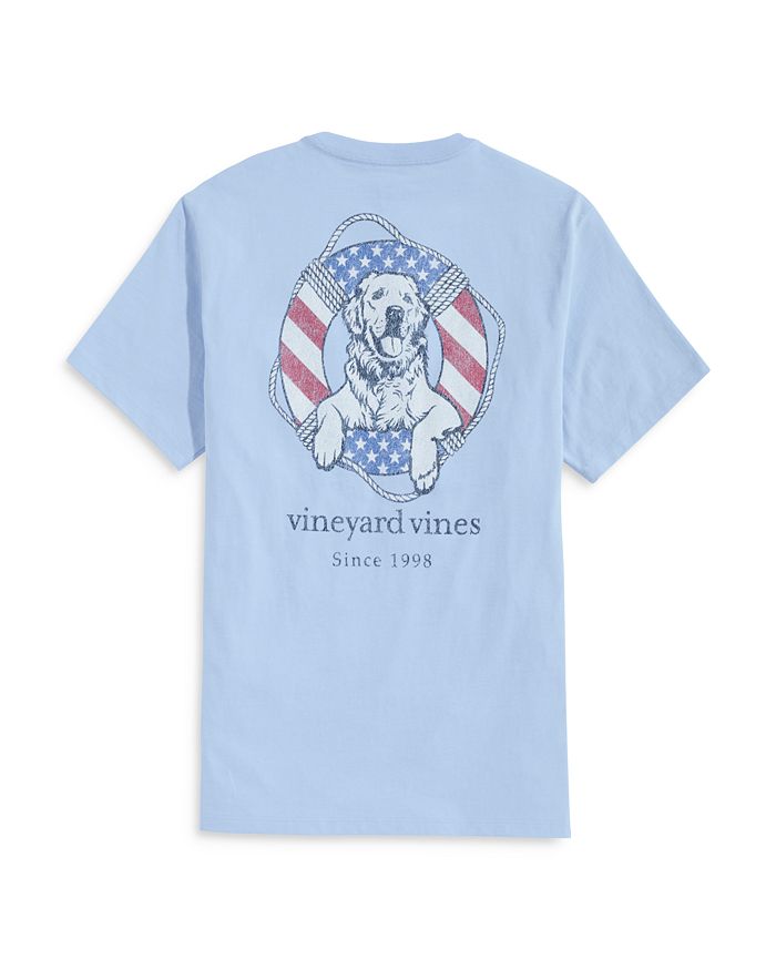 

Футболка с карманом USA Dog Life Ring Vineyard Vines, синий