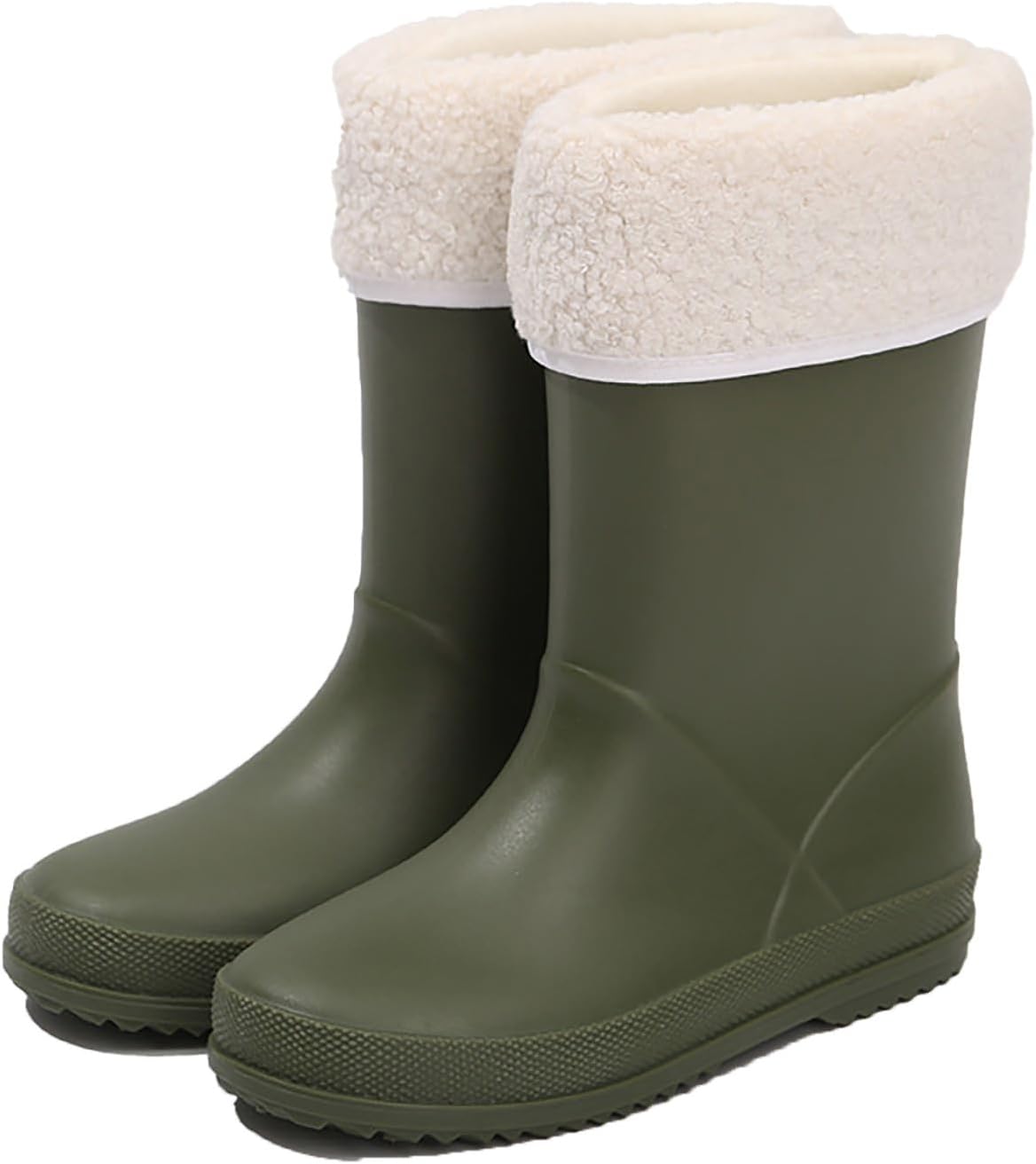 

Детские зимние ботинки для девочек, с искусственным мехом, утепленные, на щиколотку, теплые, противоскользящие, для улицы, милые туфли для малышей, обувь для прогулок JEUROT, Green