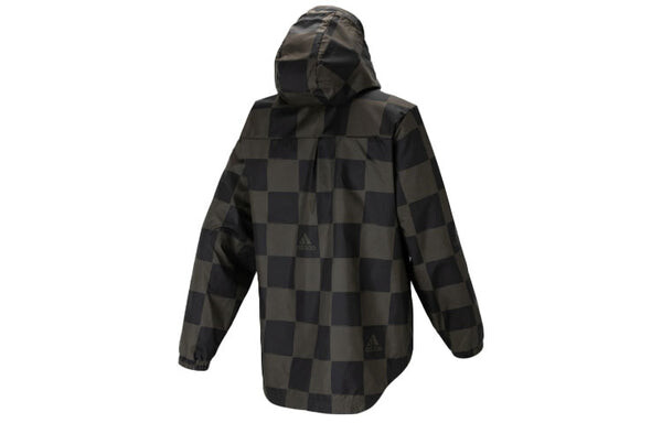 Куртка adidas M Wv Jkt Plaid Casual Stay Warm hooded track Jacket Black, черный — фото 2