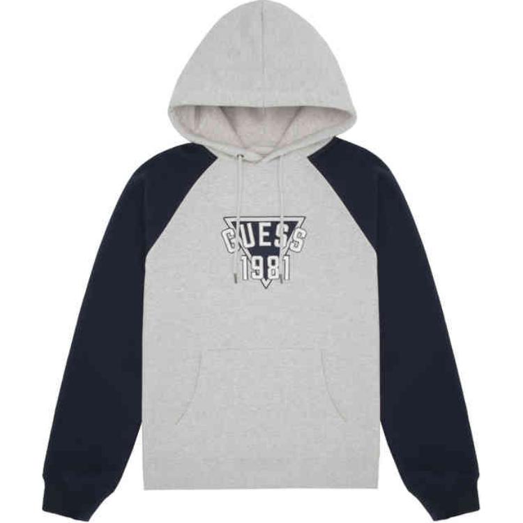 

GUESS Свитшот Unisex Medium Heather Gray & Navy Blue