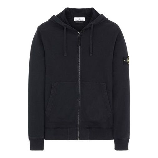 

Толстовка men's sleeve zipper blue Stone Island, синий