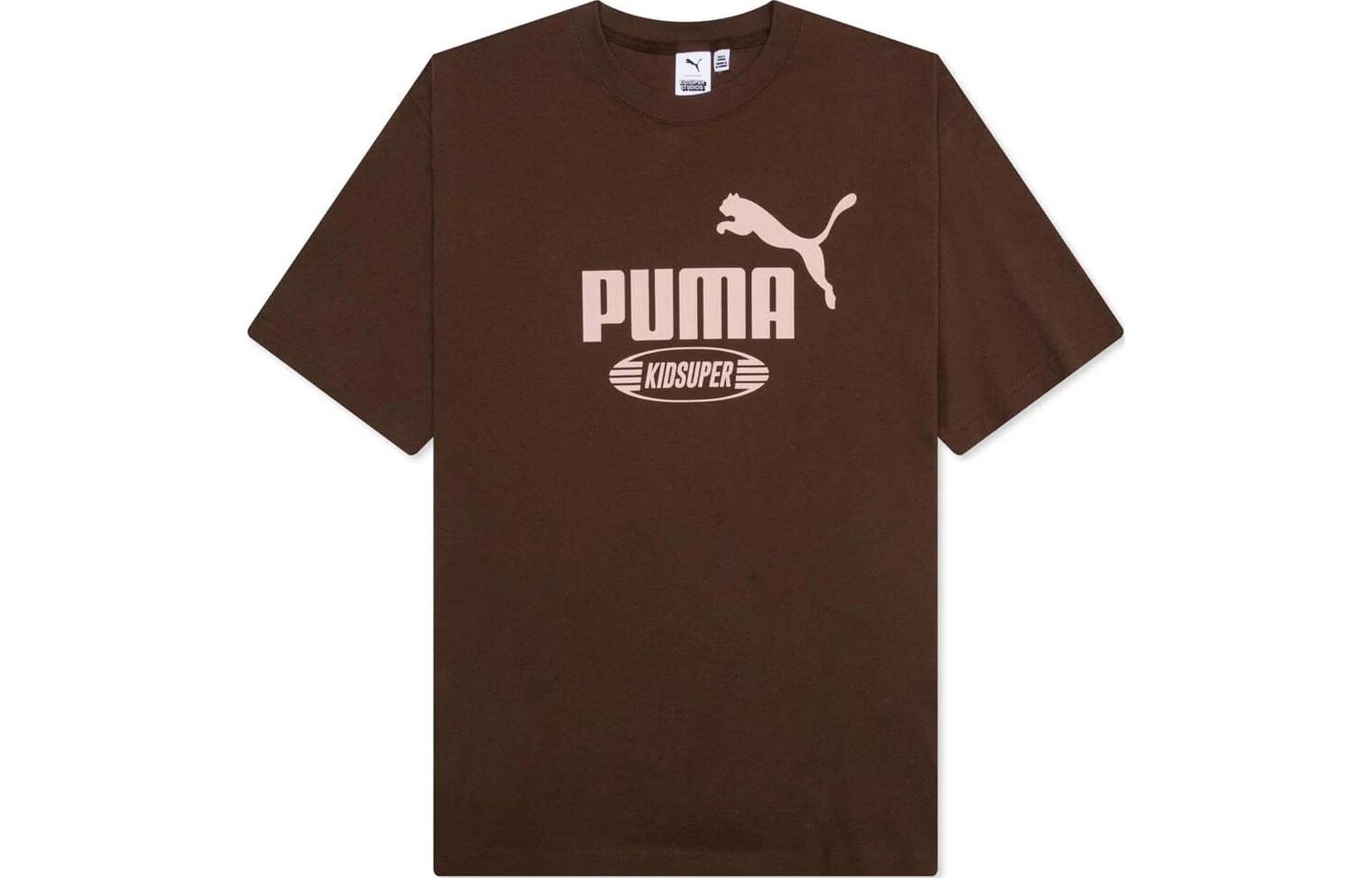 

Футболка унисекс бордово-коричневая Puma, коричневый
