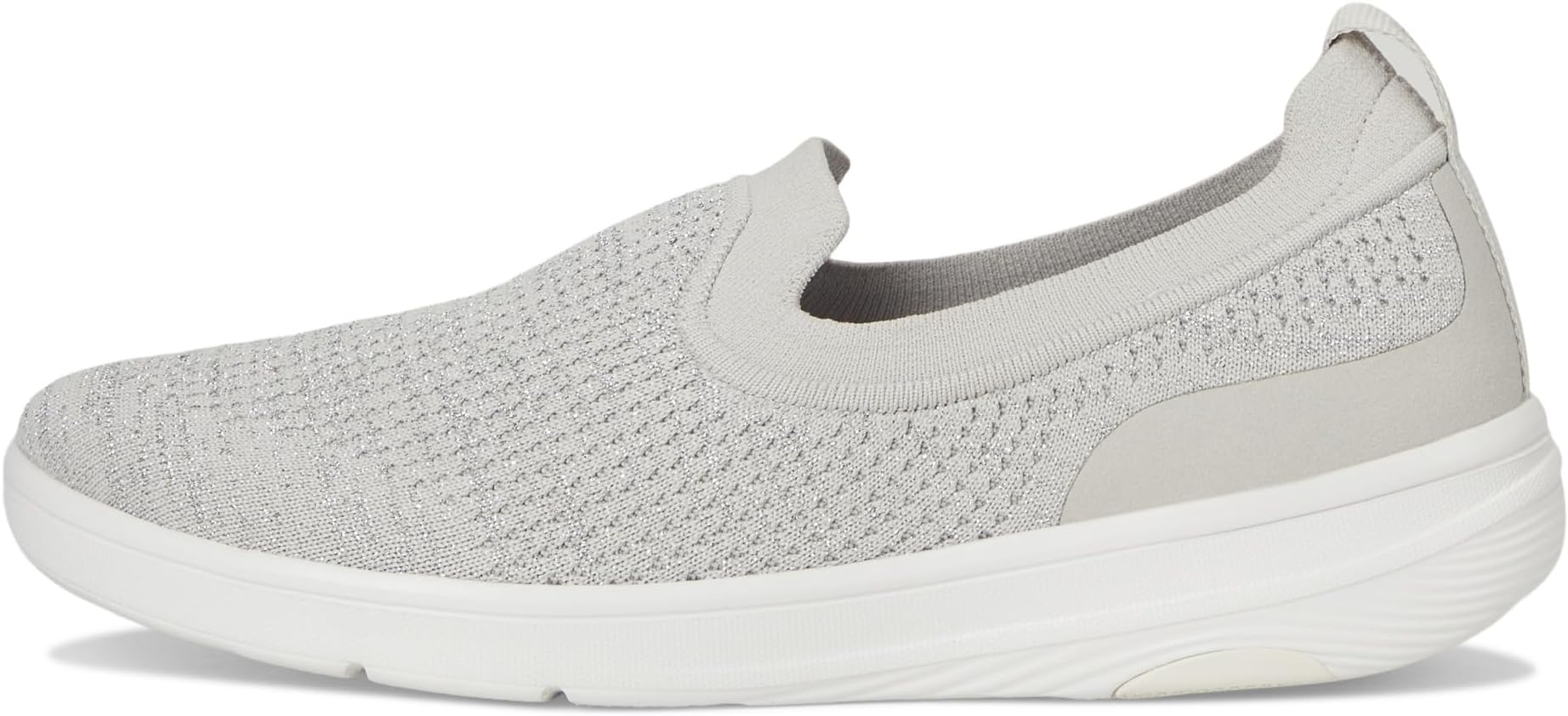 Кроссовки FitFlop Super-Q Knit Slip-Ons, цвет Arctic Grey/Silver — фото 4