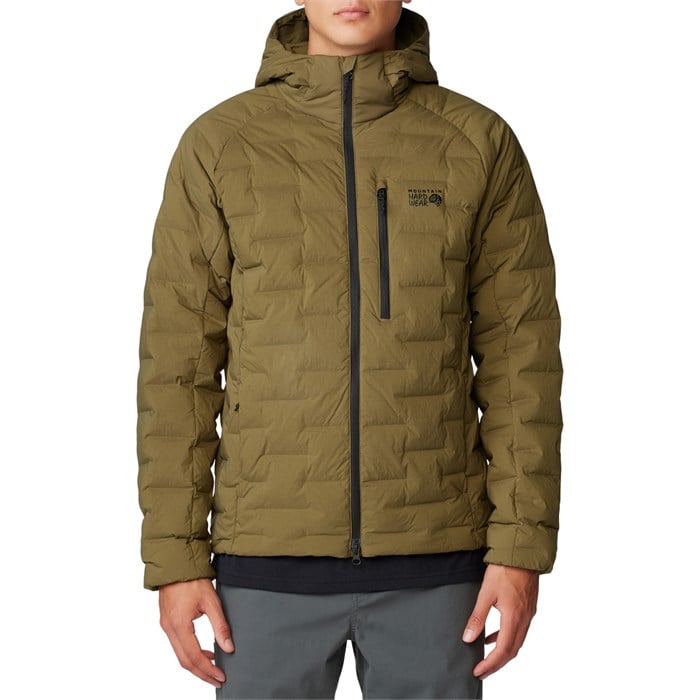 

Толстовка с капюшоном Stretchdown - мужская Mountain Hardwear, Combat Green