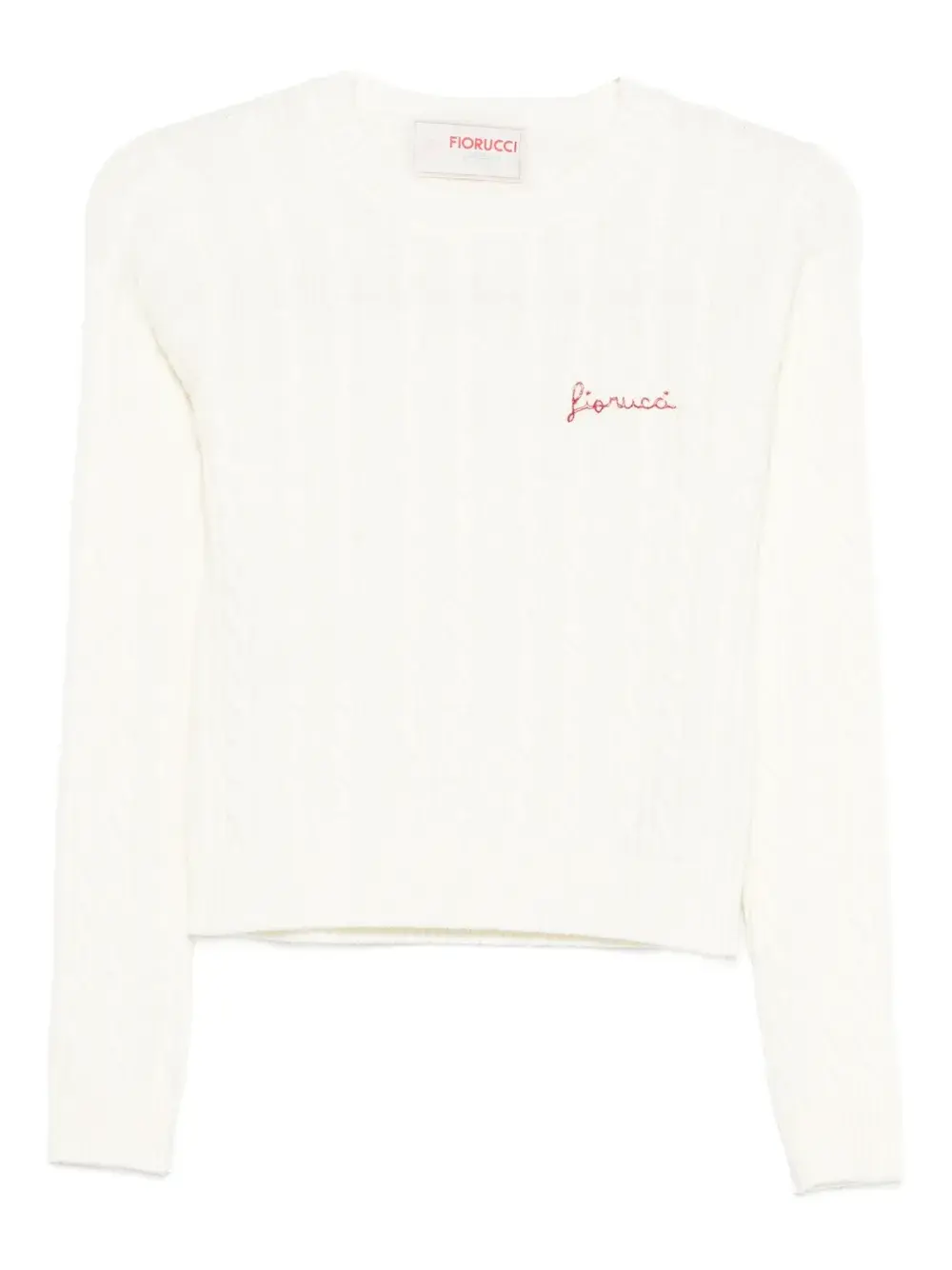 

Свитер вязаный косами Fiorucci, белый