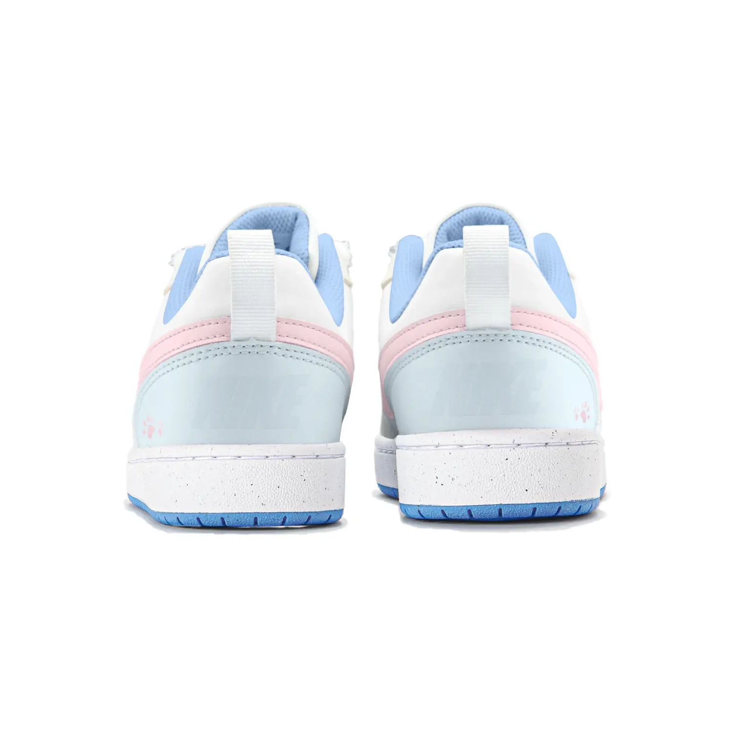 Nike Детские кроссовки для скейтбординга Court Borough Ice с кокосовым молоком, нескользящие, износостойкие, розовые, синие, подростковые — фото 4