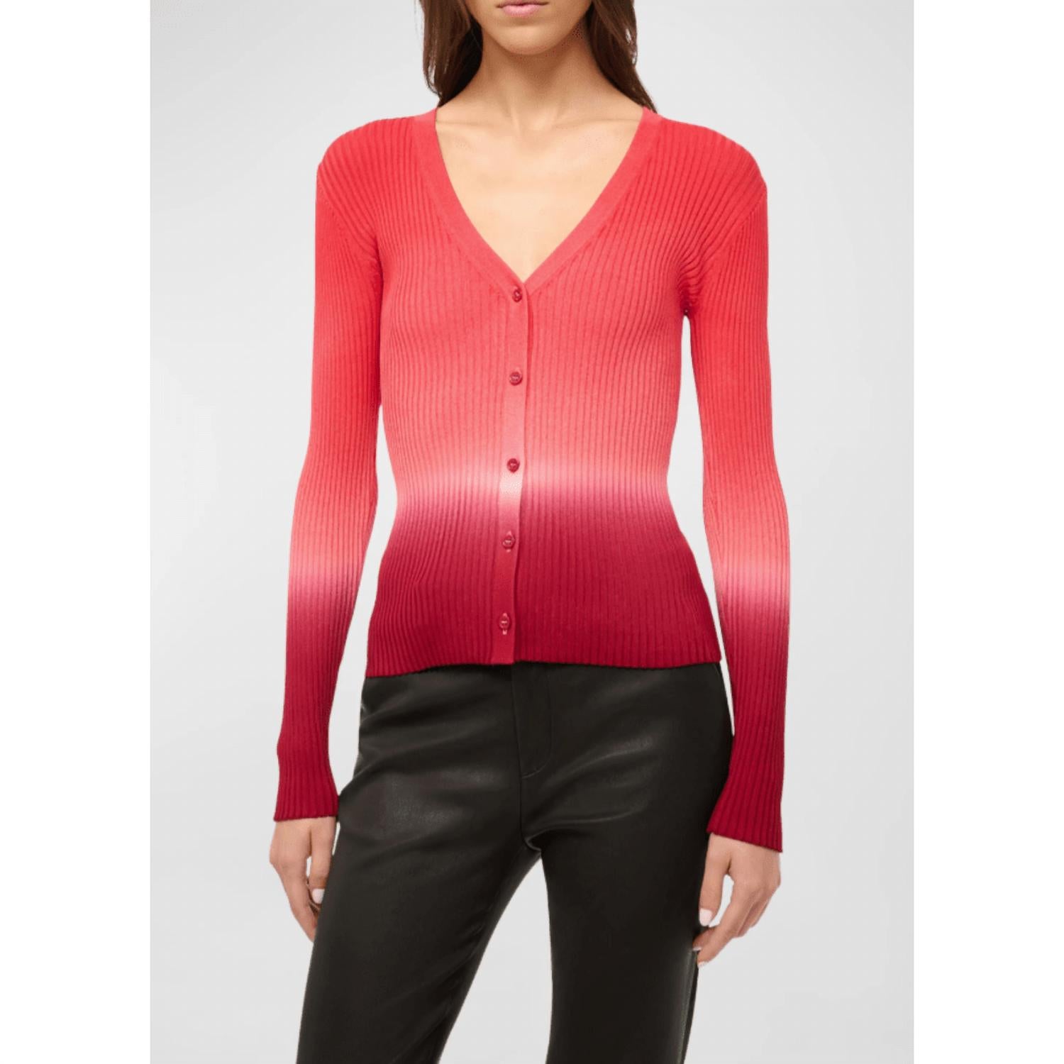 

Женский свитер Cargo In Dusk Dip Dye Red STAUD
