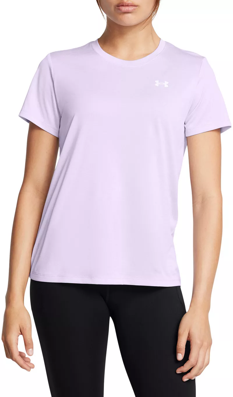

Женская футболка с короткими рукавами Under Armour Tech Twist, цвет Salt Purple/White