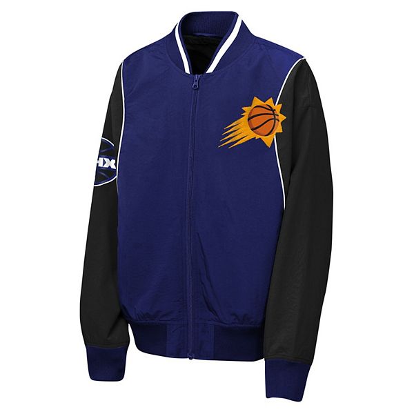 Ветровка Youth Phoenix Suns с молнией, фиолетовая/черная Outerstuff — фото 3