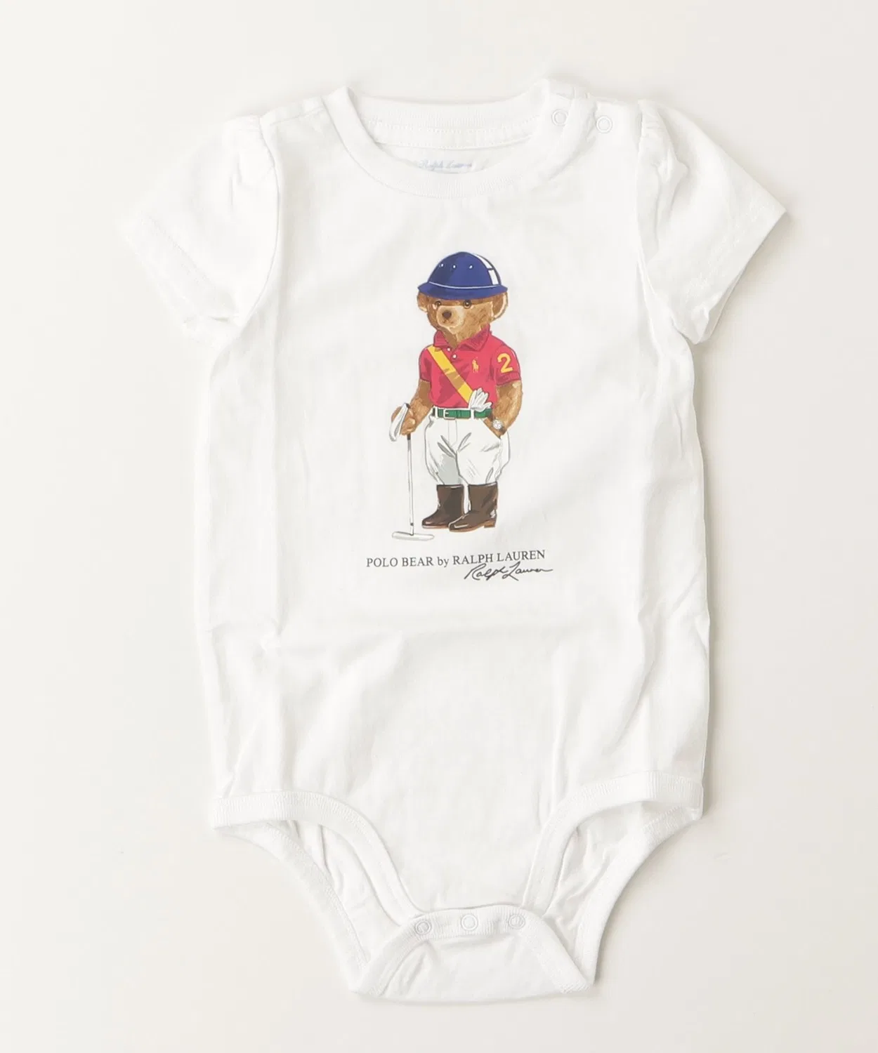 Боди-платье Polo Bear из хлопка, белое — фото 4