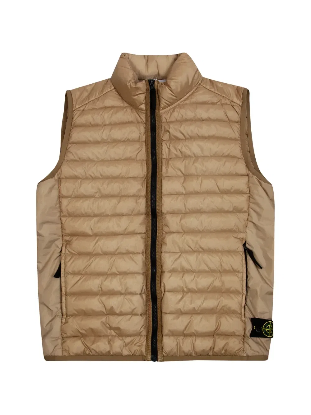 Дутый жилет без рукавов Stone Island Junior, бежевый