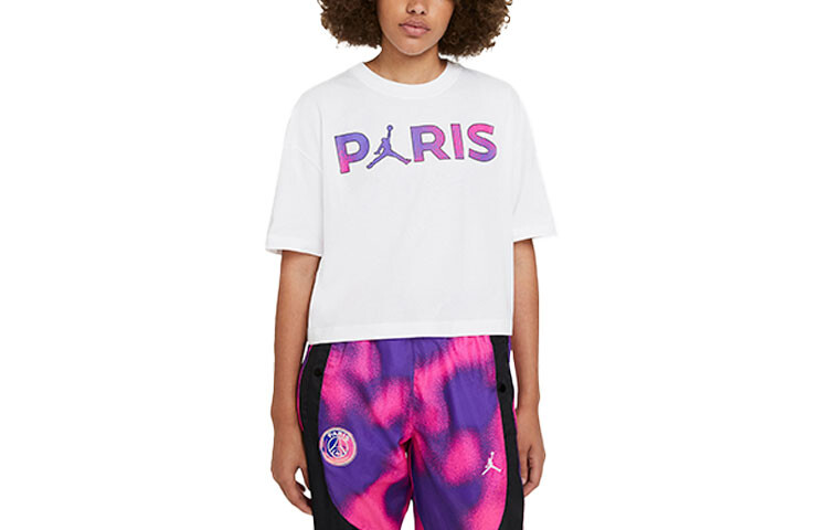 

Футболка Paris Saint-Germain женская белая Jordan