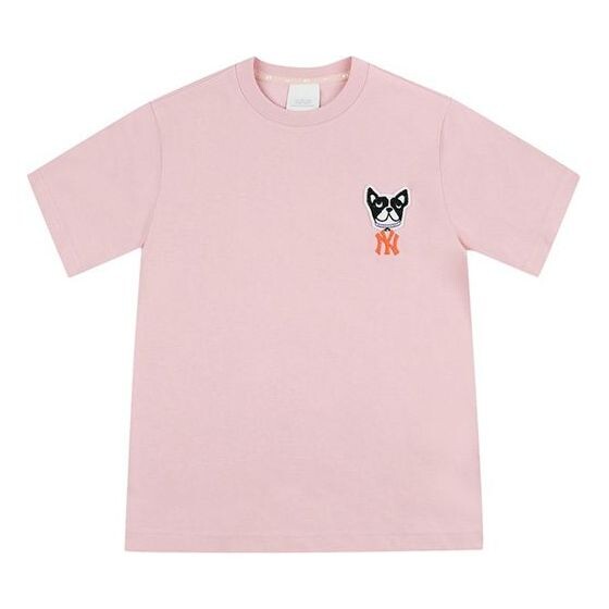 

Футболка MLB Unisex New York Yankees Embroidery Tee Pink/Red, красный
