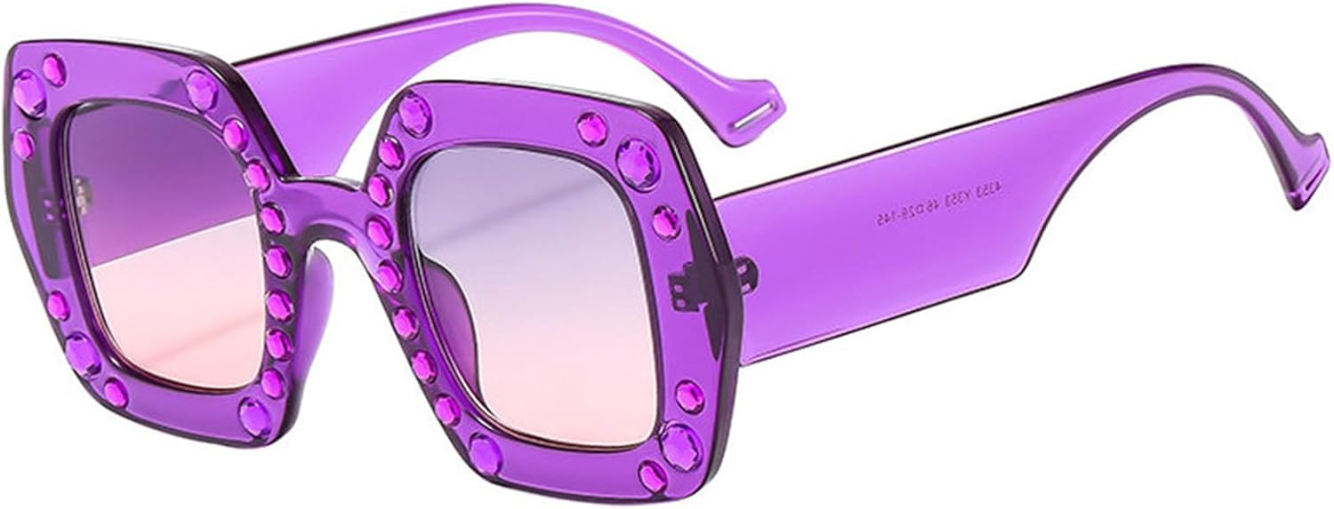 

Хелена Милые блестящие солнцезащитные очки с бриллиантами для женщин, квадратные солнцезащитные очки со стразами, винтажные женские блестящие солнцезащитные очки для вечеринок helena, Purple