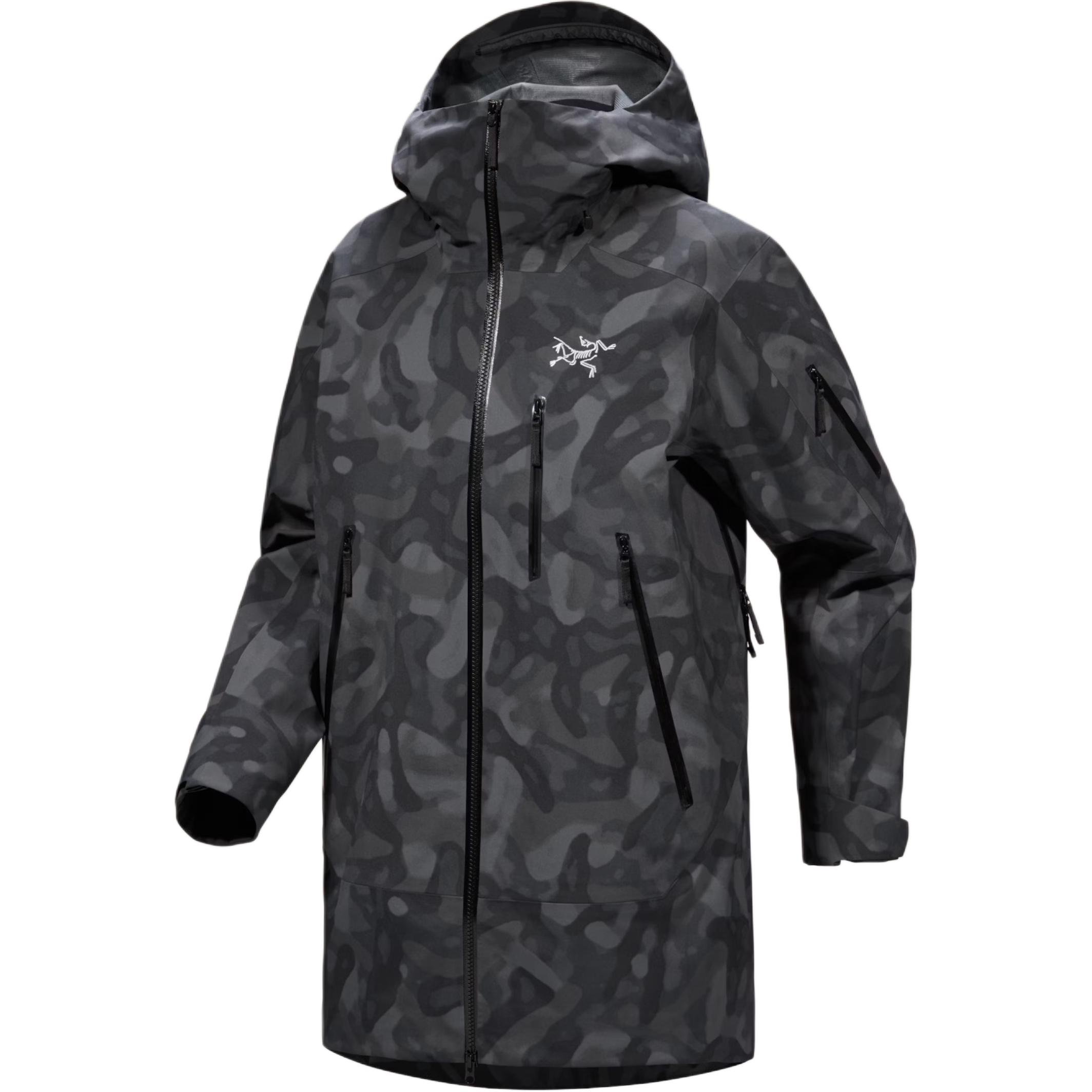 

Arcteryx Свободная куртка с принтом, Black Grottoflage