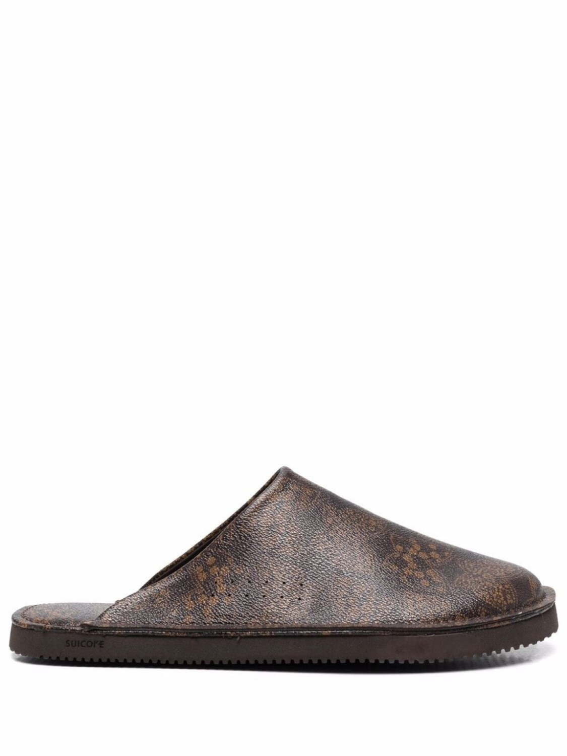 

Suicoke слиперы с принтом, коричневый
