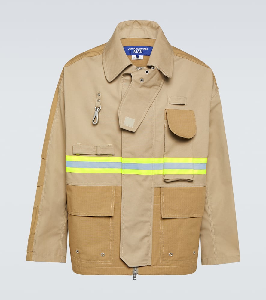 

Трехслойная куртка из хлопковой смеси ripstop Junya Watanabe, Off Bge X Bge