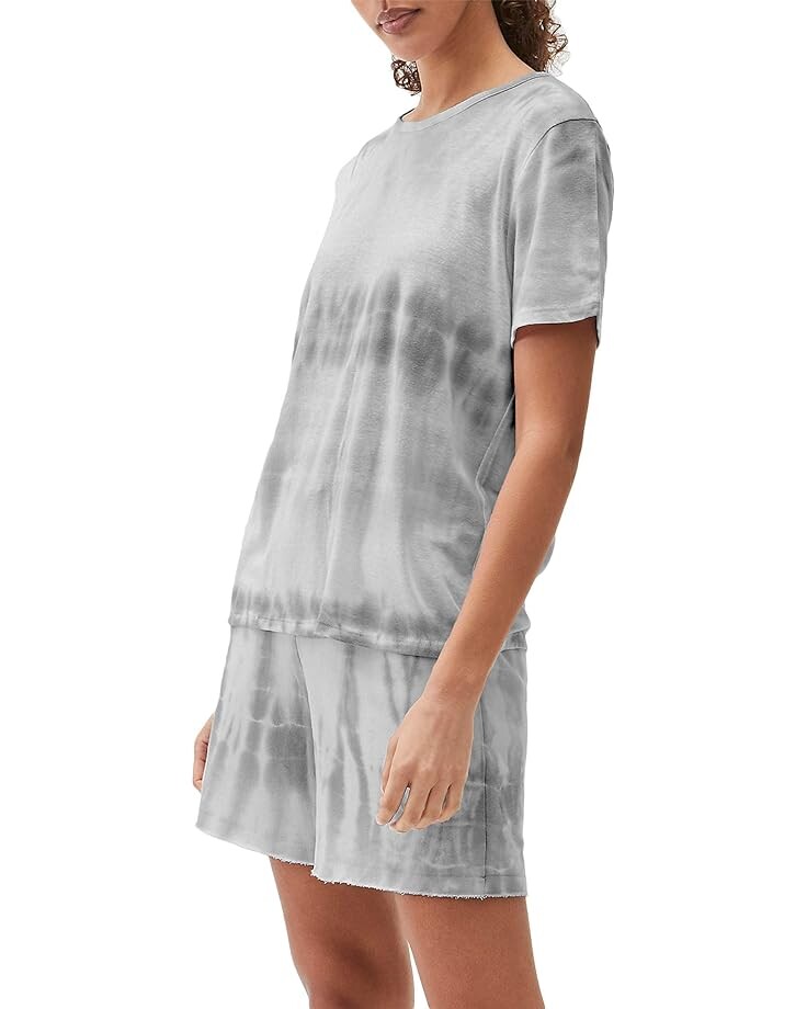 

Футболка Michael Stars Colleen Fiji Wash Crew Tee, цвет Grey Combo