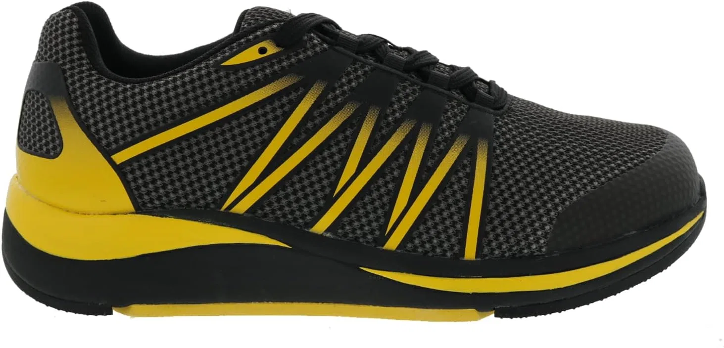 Мужские противоскользящие спортивные кроссовки Drew Player, Black Yellow — фото 2