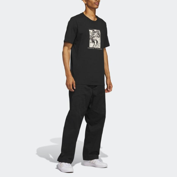 Футболка adidas originals Dill Compassion T-shirt 'Black', черный — фото 4