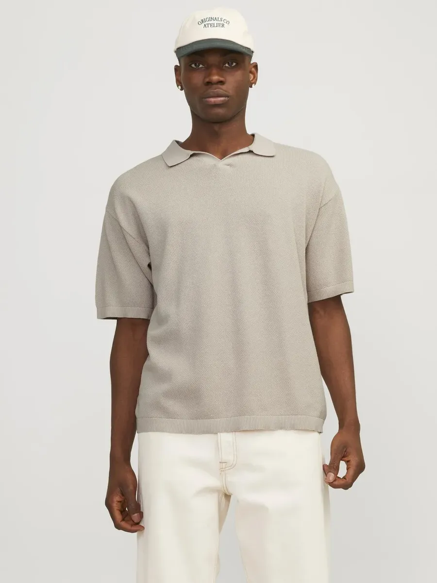 

Рубашка-поло Jack & Jones "JORLINEN BLEND KNIT SS POLO SN", цвет Moonbeam
