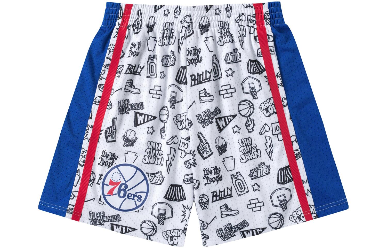 

Брюки баскетбольные мужские белые Mitchell Ness