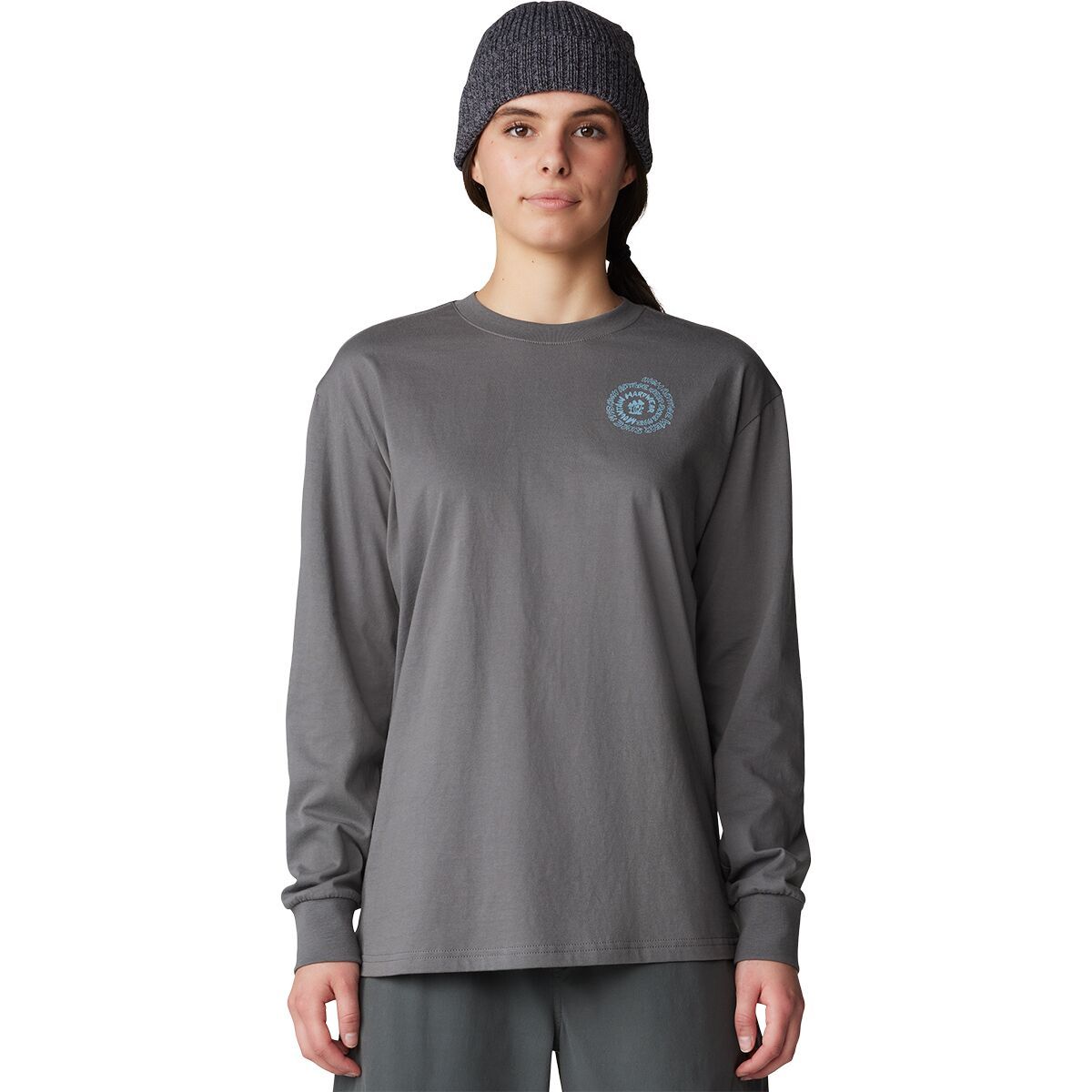

Тип свирл бокси длинный рукав рубашка Mountain Hardwear, цвет sediment