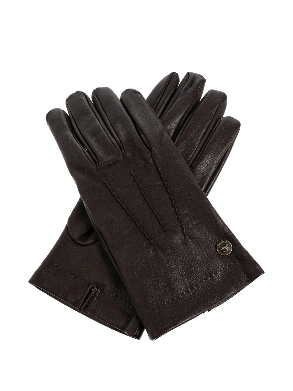 

Перчатки с отделочной строчкой Burberry, коричневый