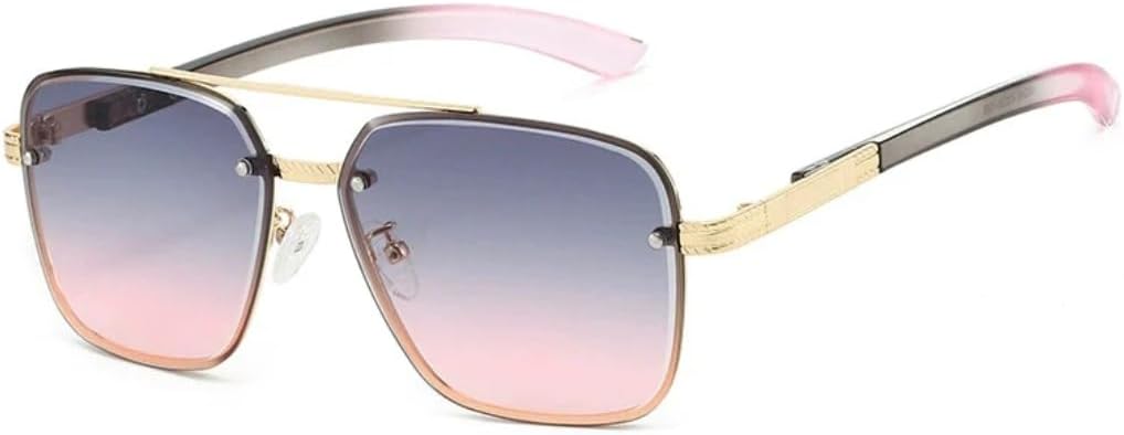 

Солнцезащитные очки с защитой UV400 | Металлическая большая оправа с градиентным цветом | Для женщин и мужчин | Для занятий спортом на открытом воздухе и путешествий DSVIGF, Gray Powder