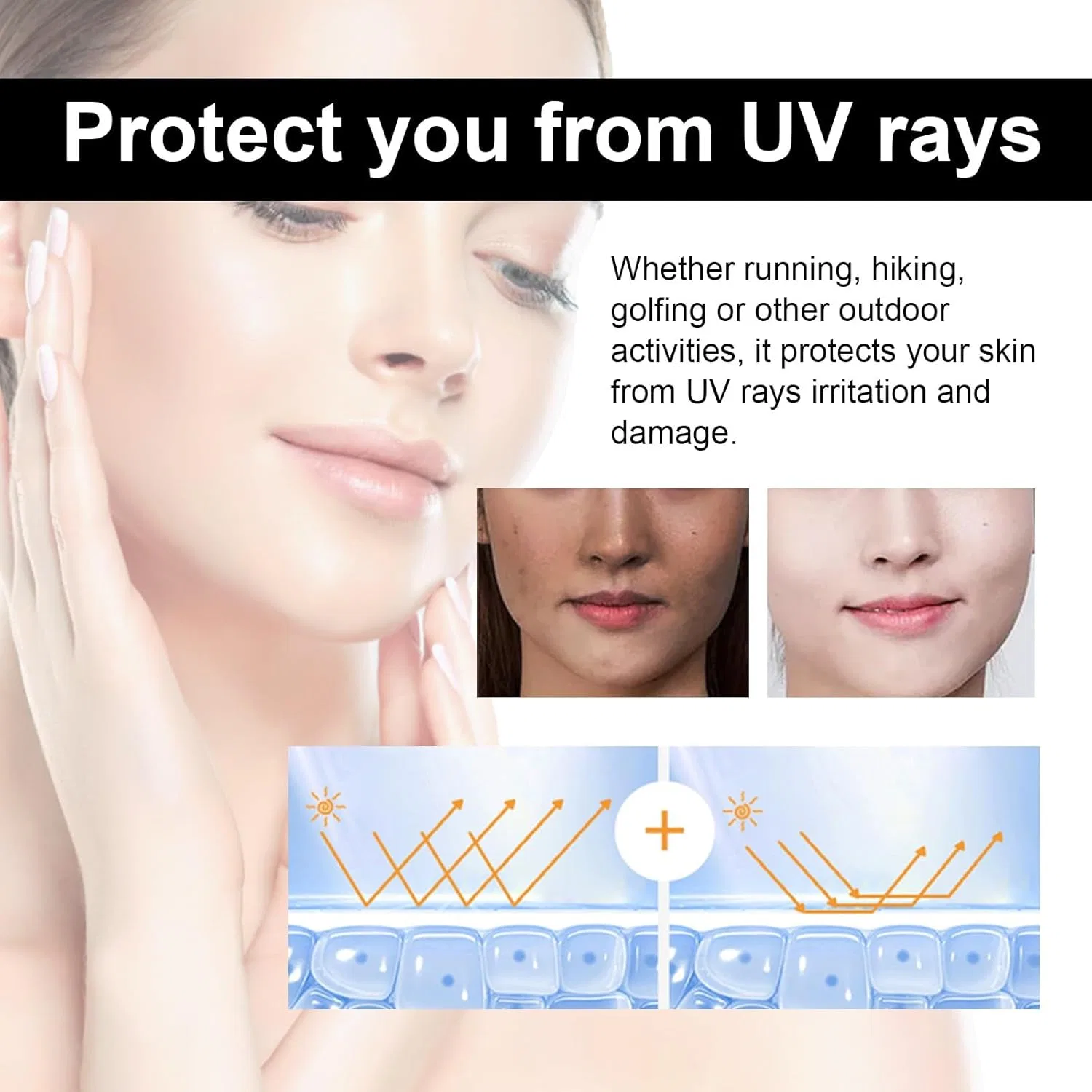 Солнцезащитный спрей Rice Sunscreen Spray, увлажняющий, 100 мл, белый Generic — фото 2