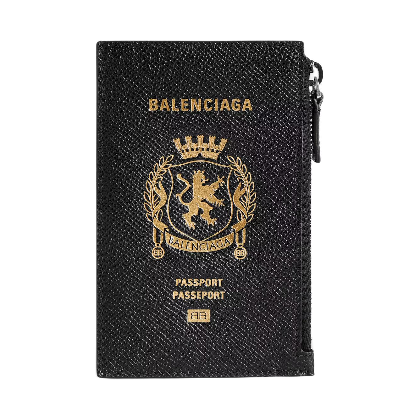 

Balenciaga Кожаный кошелек для мужчин Black