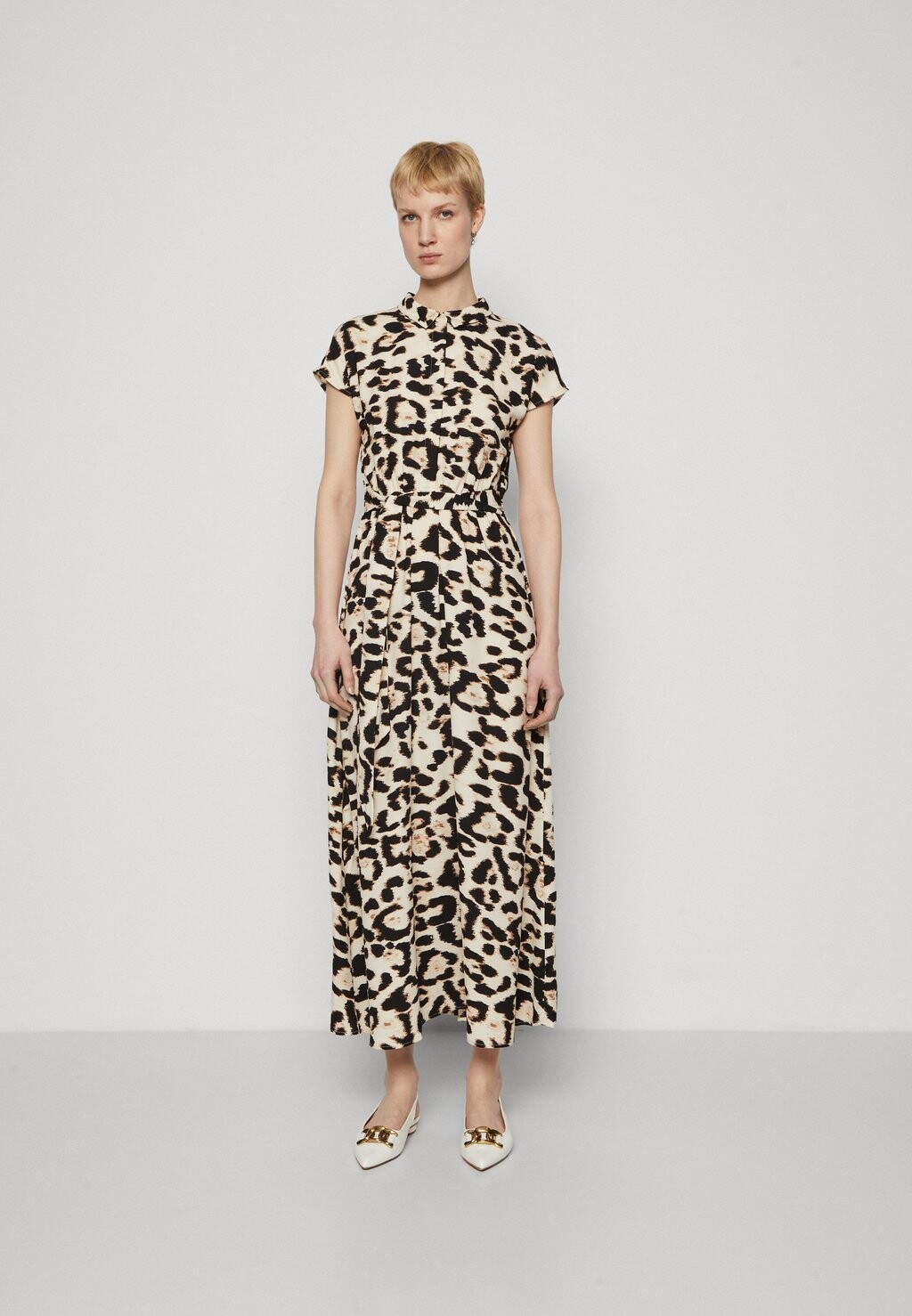 

Платье-блузка VMNEWHALLIE LONG TIE DRESS Vero Moda, цвет birch