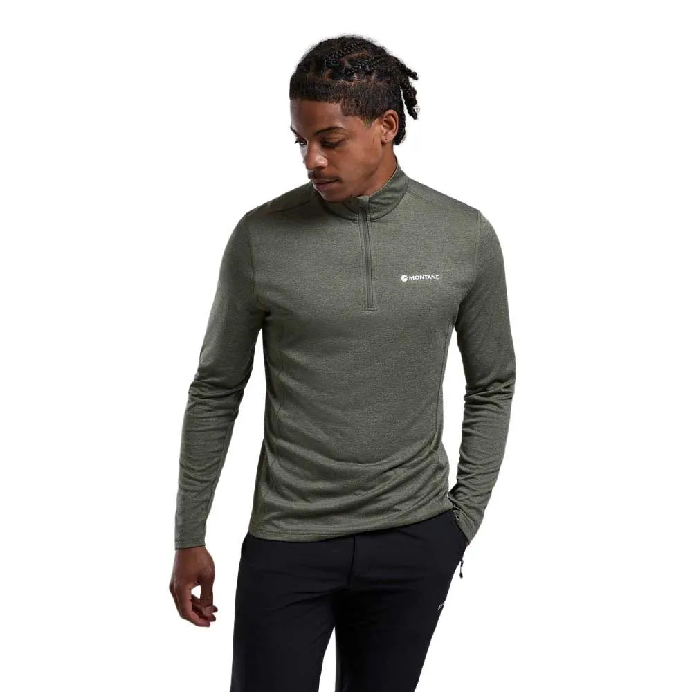 

Футболка Montane Dart Half Zip long sleeve, зеленый/серый