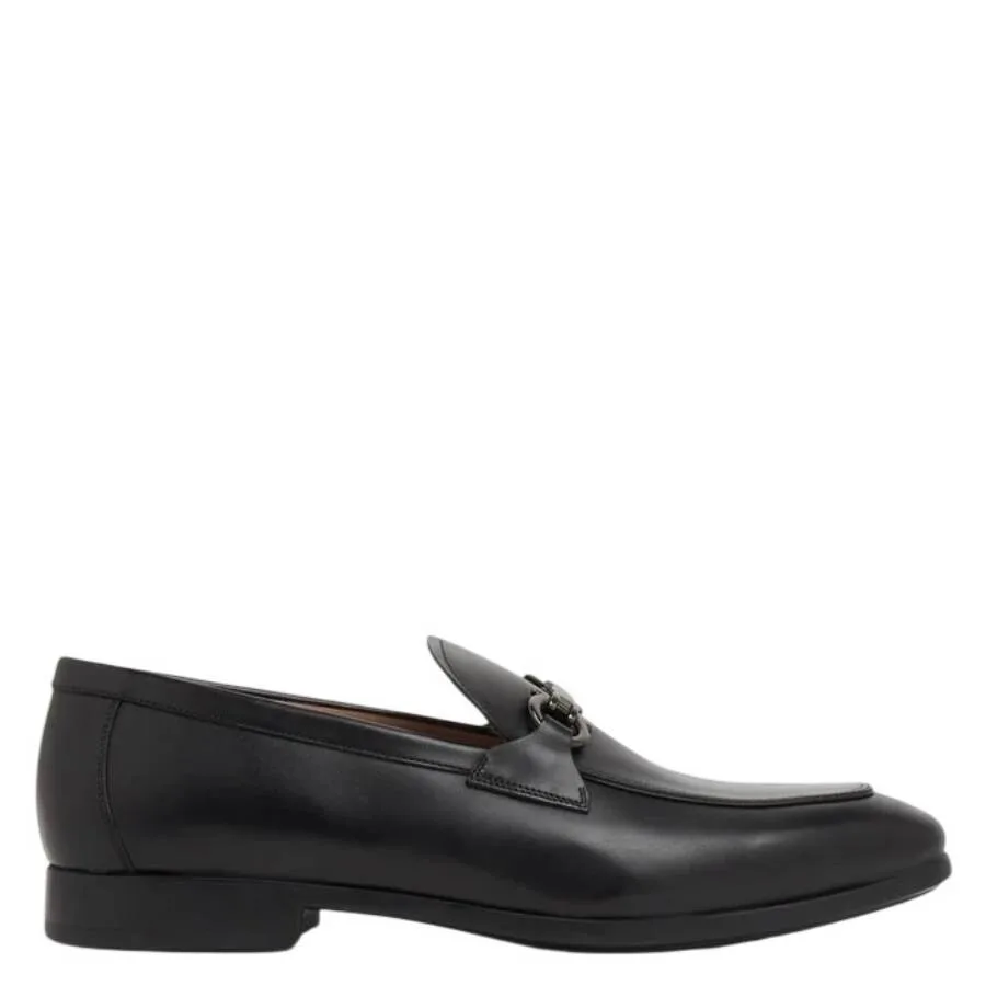Мокасины Ferragamo Riley Gancini с орнаментом, черный