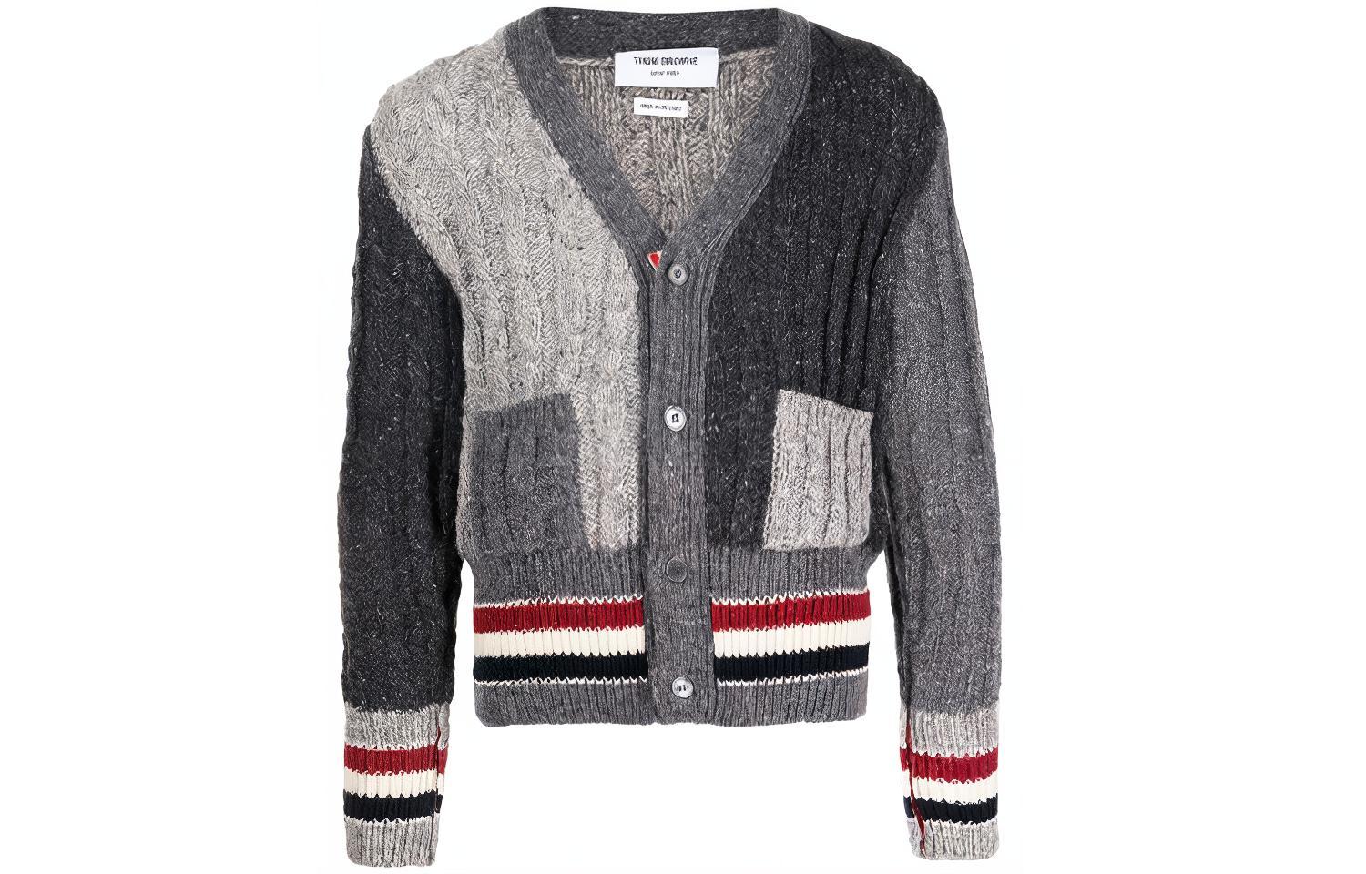 

THOM BROWNE Свитер FW21 мужской серый