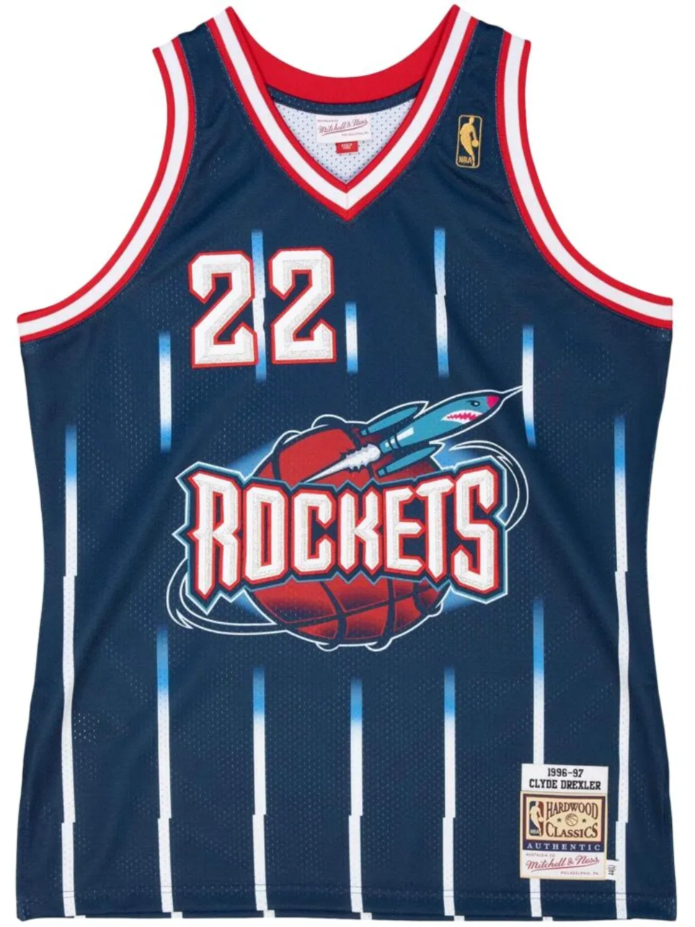 

Топ NBA Houston Rockets 96 Clyde Drexler Mitchell & Ness, синий