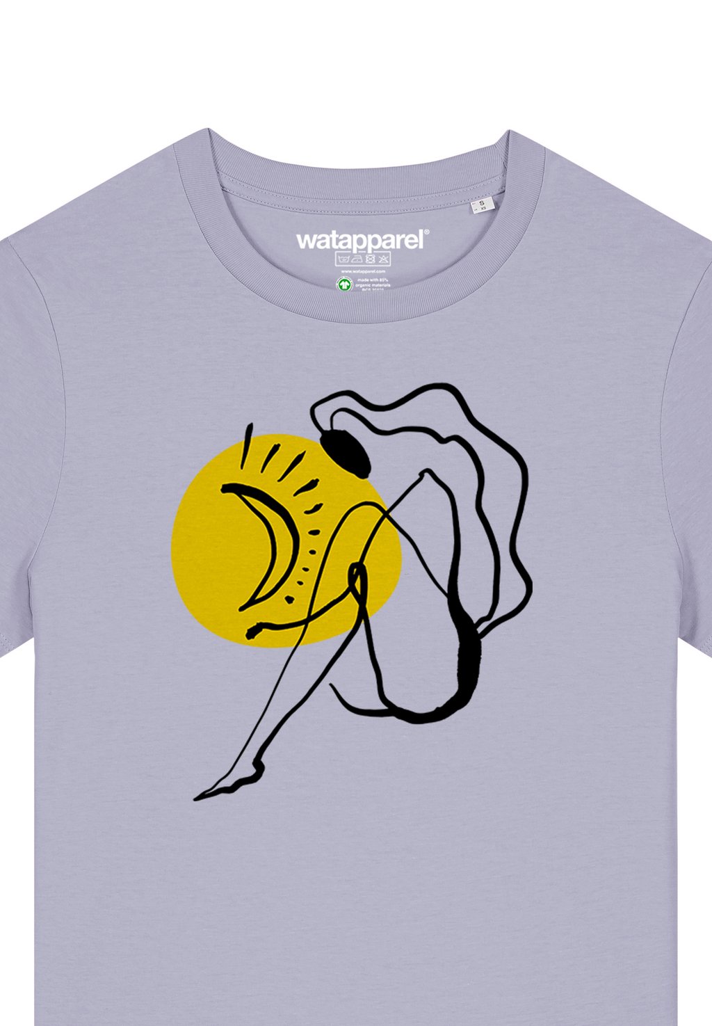 

Футболка с принтом SELF LOVE watapparel, фиолетовый