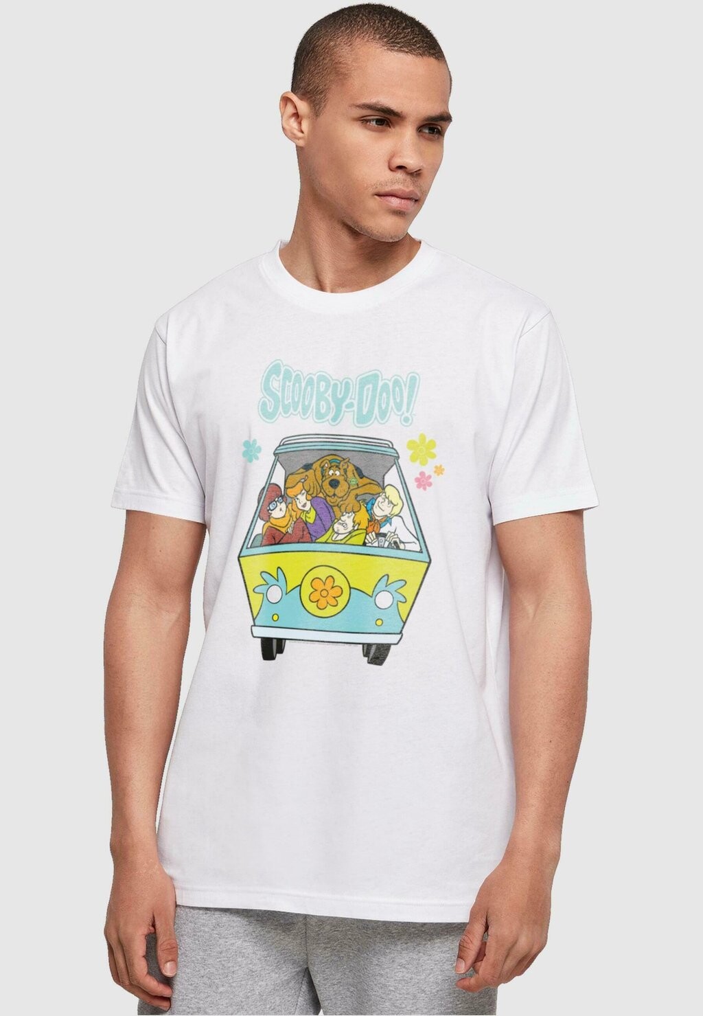 

Футболка с принтом Scooby Doo Mystery Machine Group ABSOLUTE CULT, белый