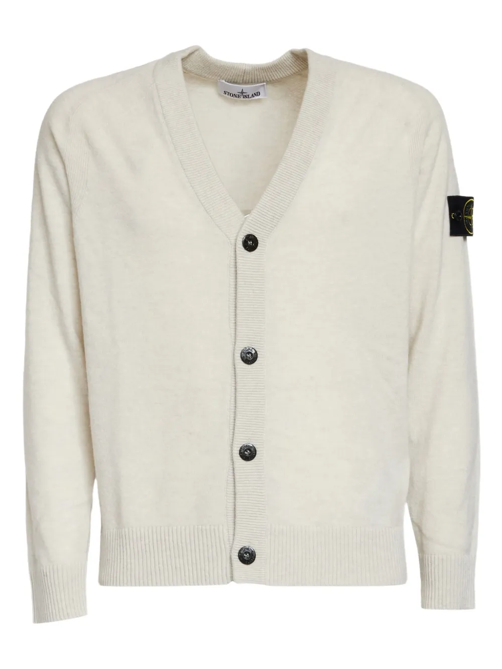 

Кардиган с V-образным вырезом Stone Island, белый