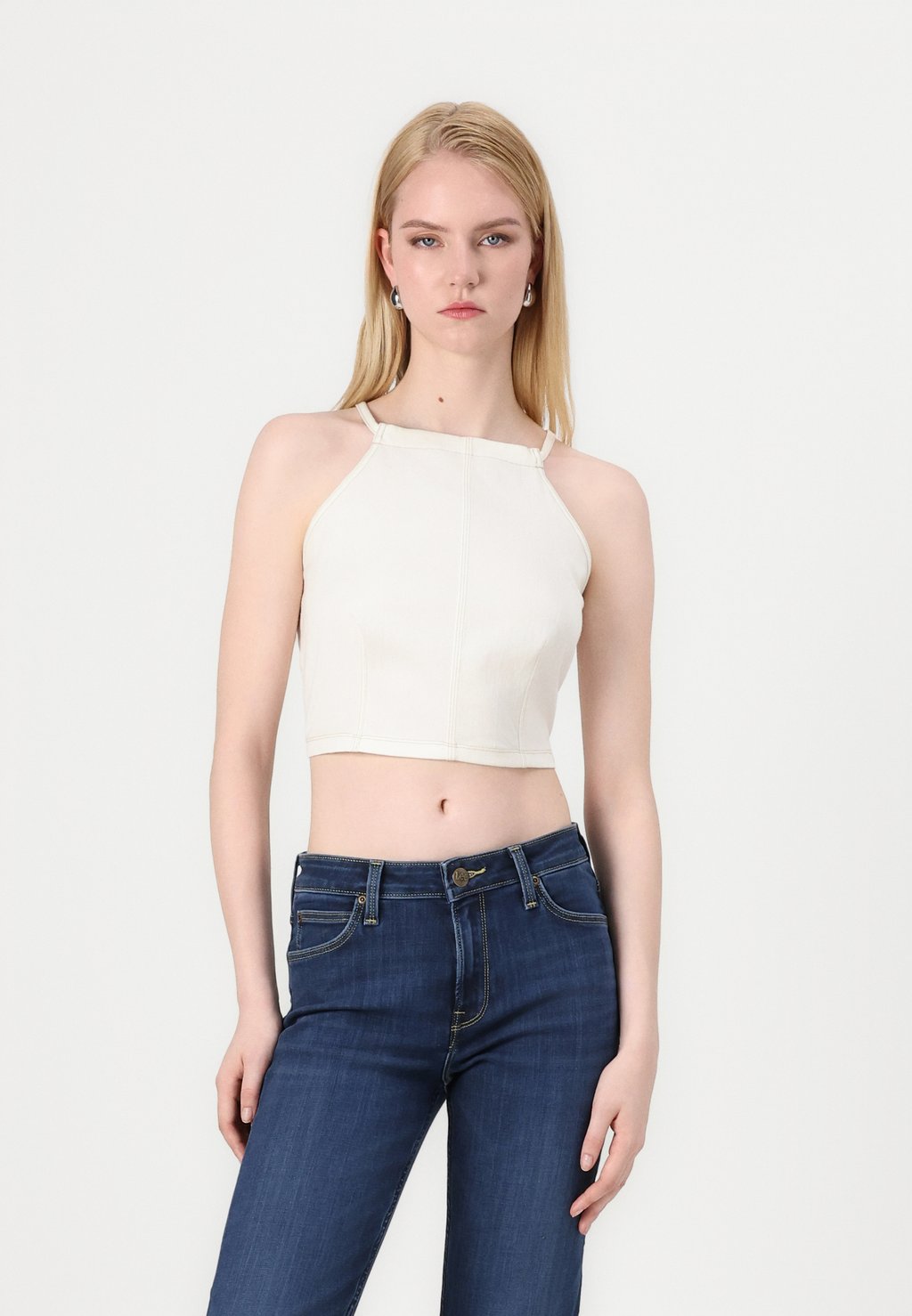 

Топ BACKLESS HALTER Lee, бежевый