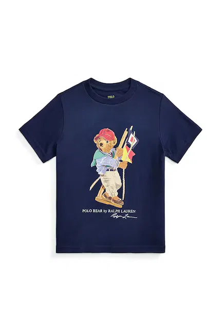 Футболка хлопковая Polo Ralph Lauren, синий — фото 2
