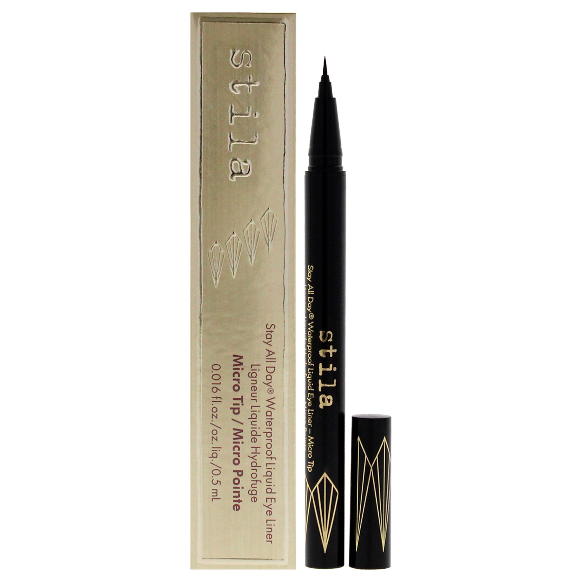 

Водостойкая жидкая подводка для глаз Stay All Day Waterproof Liquid Eye Liner Micro Tip - Intense Black от Stila для женщин - 0,016 унции