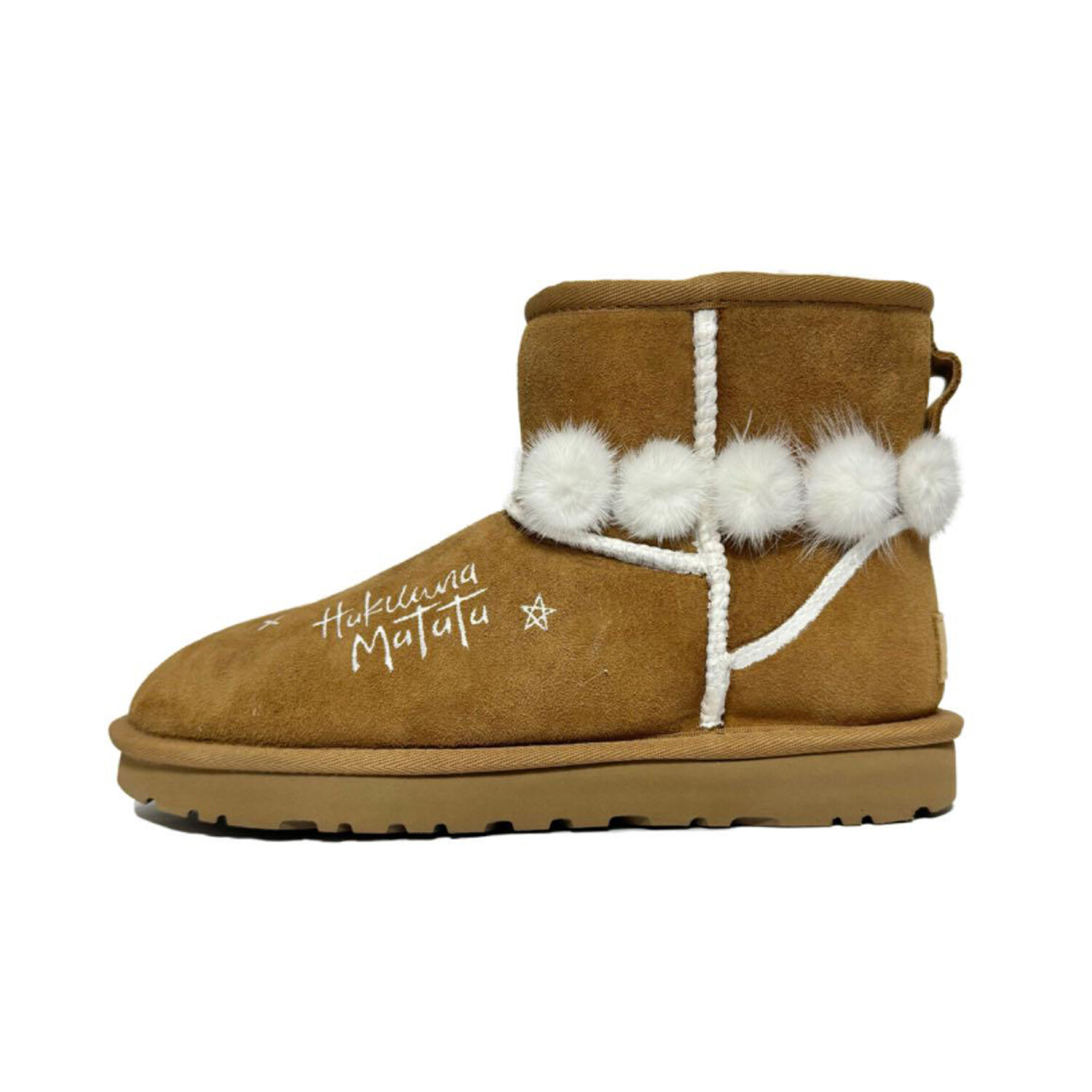 

CLASSIC MINI Зимние ботинки женские Ugg, коричневый/белый